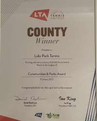 LTA Tennis Award