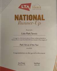 LTA Tennis Award